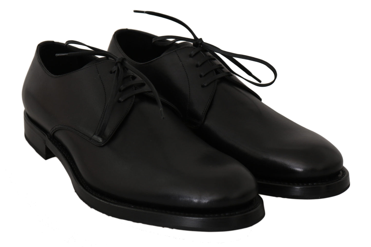 Dolce &amp; Gabbana Elegant Derby Shoes in Black Leather