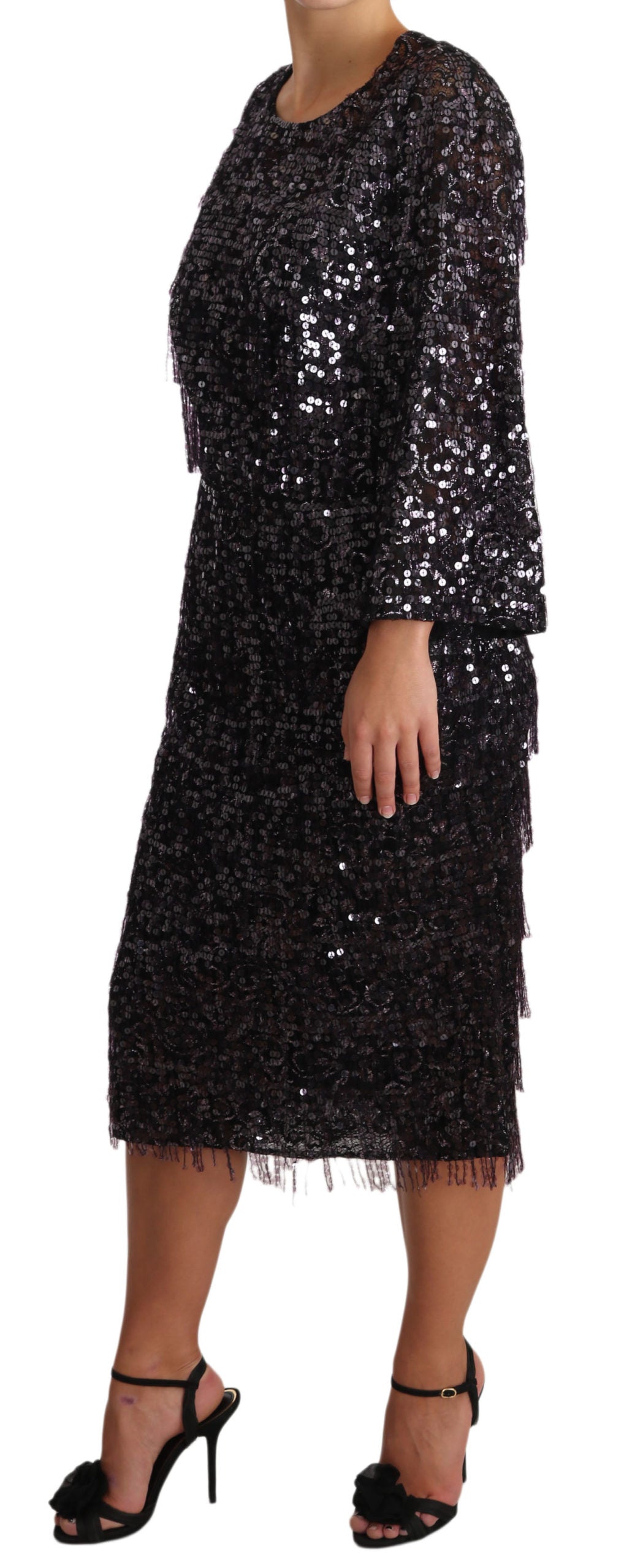 Dolce &amp; Gabbana Sequin Midi Dress - Timeless Elegance