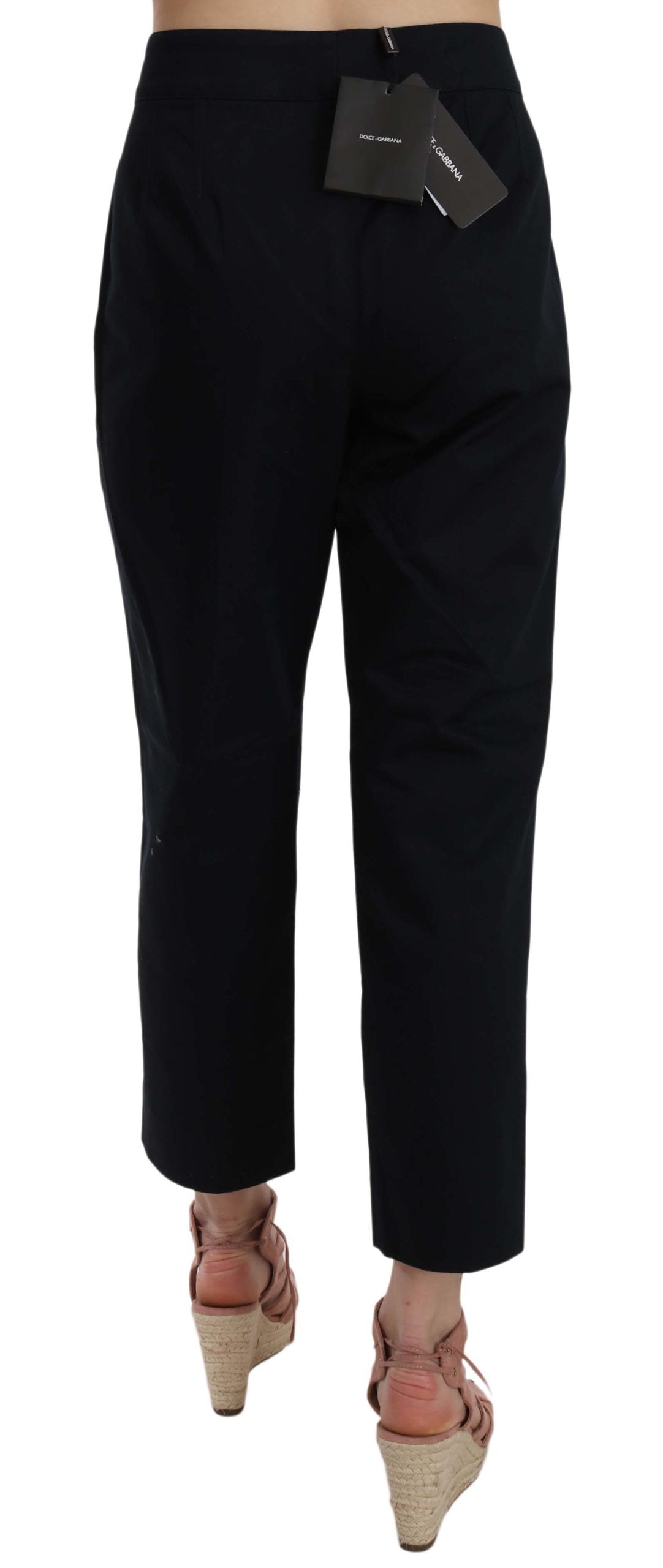 Dolce &amp; Gabbana Chic Black Cotton Pants