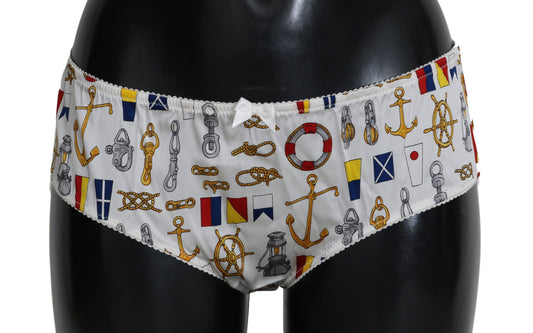 Dolce & Gabbana Chic Sailor Print Damen Unterwäsche