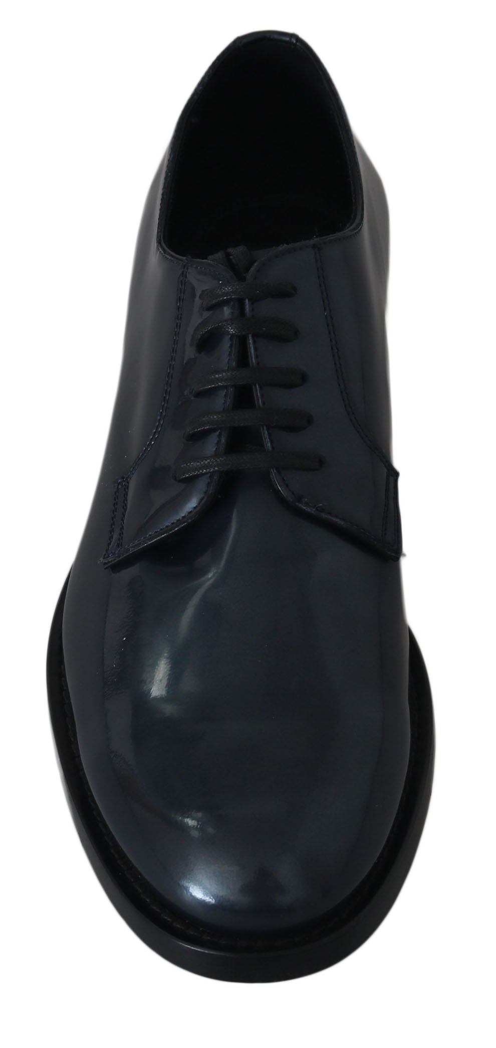 Dolce &amp; Gabbana Elegant blue leather derby shoes